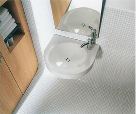 Duravit Waschtisch ARCHITEC VITAL MED o ÜL m HLB 575x520mm 1 HL rechts weiß