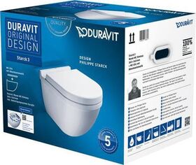 Duravit Wand-WC-Set STARCK 3 RIMLESS weiß