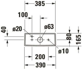 Duravit Spülkasten DURASTYLE 390x170mm, Anschluss unten links weiß WG