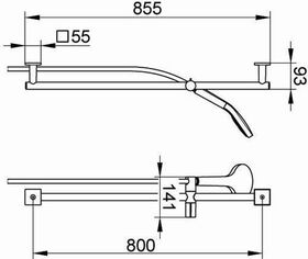 Keuco Brause-Set IXMO sw ma