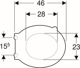 Geberit WC-Sitz RENOVA COMFORT barrierefrei, antibakteriell weiß