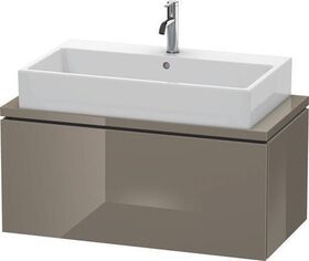 Duravit Konsolenunterschrank L-CUBE 400x920x477mm flannel grey hochglanz