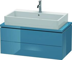 Duravit Konsolenunterschrank L-CUBE 400x920x477mm stone blue hochglanz