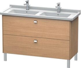 Duravit WT-Unterbau BRIOSO COMPACT Griffe chr 693x670x469mm betongrau matt