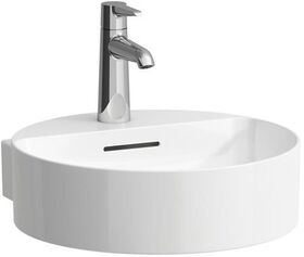 Laufen Handwaschbecken VAL 400x425mm m Überlauf ohne Hahnloch weiß