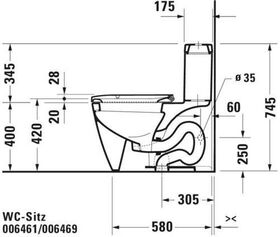 Duravit WC-Sitz HAPPY D.2 o Absenkauto abnehmbar verlängert weiß