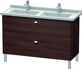 Duravit WT-Unterbau BRIOSO COMPACT Griffe chr 693x1220x469mm Kast. dunkel