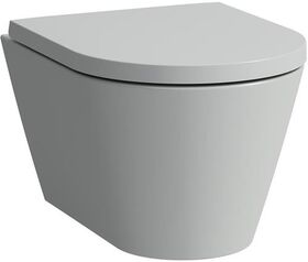 Laufen Wand-WC COMPACT KARTELL spülrandlos, Tiefspüler grau