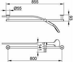 Keuco Brause-Set IXMO sw ma