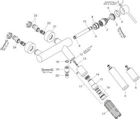 Einhebel-Wannenmischer AXOR STARCK DN 15, Aufputz polished gold optic