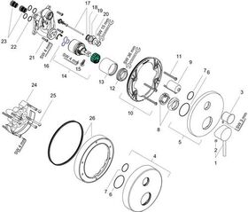 Einhebel-Wannenmischer AXOR STARCK Unterputz stainless steel optic