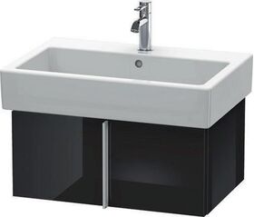 Duravit Waschtischunterbau VERO 431x650x298mm schwarz hochglanz