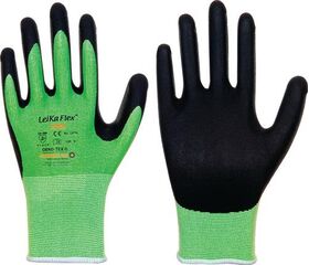 Handschuhe LeikaFlex® Cool Gr.8 grün/schwarz EN 388/EN 420 PSA II 12 PA LEIPOLD - VPE: 12