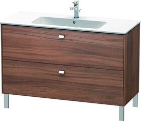 Duravit Waschtischunterbau BRIOSO Griffe chr 683x1220x479mm nussbaum natur