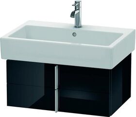 Duravit Waschtischunterbau VERO 431x650x298mm schwarz hochglanz