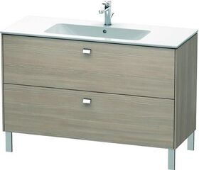 Duravit Waschtischunterbau BRIOSO Griffe chrom 683x1220x479mm pine silver