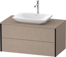 Duravit Waschtischunterbau XVIU 1000x550mm sw ma / we s-matt ES NB mitte