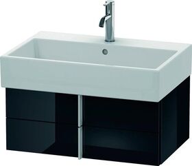 Duravit Waschtischunterbau VERO AIR 298x684x431mm schwarz hochglanz