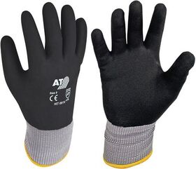 Handschuhe Hit Flex V Gr.9 schwarz/grau EN 388 PSA II ASATEX - VPE: 12