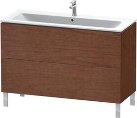 Duravit Waschtischunterbau L-CUBE 1220x481x704mm amerikanisch nussbaum