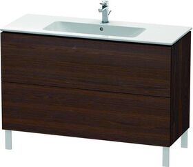 Duravit Waschtischunterbau L-CUBE 1220x481x704mm nussbaum gebürstet