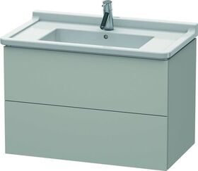 Duravit Waschtischunterbau L-CUBE 469x820x558mm betongrau matt