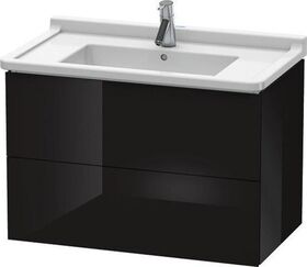 Duravit Waschtischunterbau L-CUBE 469x820x558mm schwarz hochglanz