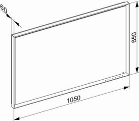 Keuco Lichtspiegel ROYAL LUMOS Spiegelheizung 1050x650x60mm