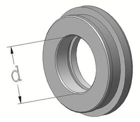 Dichtscheibe D.3mm f.Spannmutter ER 25 (430 E) PROMAT