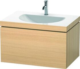 Duravit Möbelwaschtisch DARLING NEW 800x540mm o ÜL 1 HL mediterrane eiche