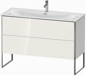 Duravit Waschtischunterbau XSQUARE 840x1210x478mm, 2 Auszüge weiß hochglanz