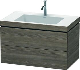 Duravit Waschtischunterbau L-CUBE m WT Vero Air 500x800x480mm 1 HL pi Ter