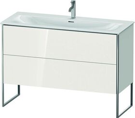 Duravit Waschtischunterbau XSQUARE 840x1210x478mm, 2 Auszüge weiß hochglanz