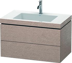 Duravit Waschtischunterbau L-CUBE m WT Vero Air 500x800x480mm 1 HL Ei ka