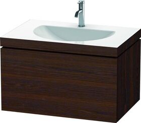 Duravit Möbelwaschtisch DARLING NEW 800x540mm o ÜL 1 HL nussbaum gebürstet