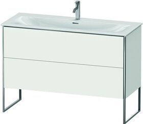 Duravit Waschtischunterbau XSQUARE 840x1210x478mm 2 Auszüge weiß seidenmatt