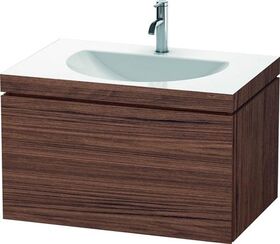 Duravit Möbelwaschtisch DARLING NEW 800x540mm o ÜL 1 HL nussbaum dunkel