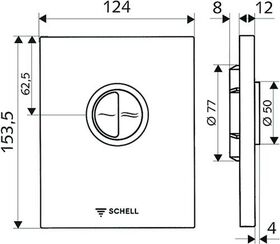 Schell WC-Abdeckplatte EDITION ECO ND verchromt