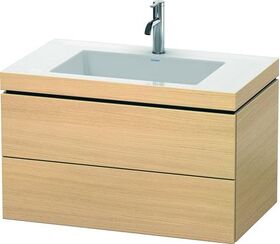 Duravit Waschtischunterbau L-CUBE m WT Vero Air 500x800x480mm 1 HL medi Ei