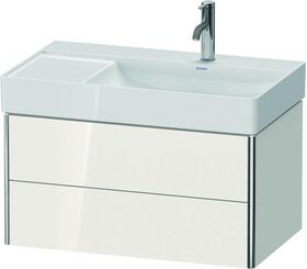 Duravit Waschtischunterbau XSQUARE 397x784x460mm 2 Schubk weiß hochglanz