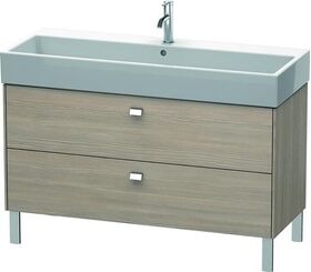 Duravit Waschtischunterbau BRIOSO Griffe chrom 570x1184x459mm pine silver