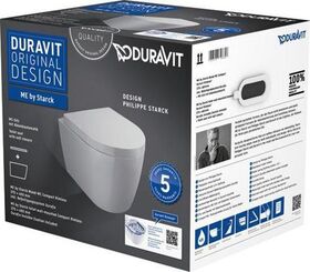 Duravit Wand-WC-Set ME by Starck C rim. tief, 370x480mm weiß - VPE: 12