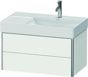 Duravit Waschtischunterbau XSQUARE 397x784x460mm 2 Schubk weiß seidenmatt