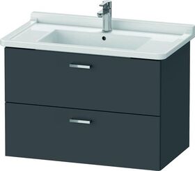 Duravit Waschtischunterbau XBASE 2 Schubkästen 560x800x468mm graphit matt