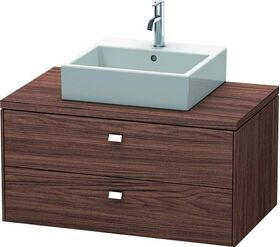 Duravit Konsolenunterschrank BRIOSO Griffe chr 442x920x550mm nussbaum dunkel