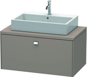 Duravit Konsolenunterschrank BRIOSO Griff chrom 442x920x550mm basalt matt