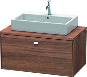 Duravit Konsolenunterschrank BRIOSO Griff chrom 442x920x550mm nussbaum natur