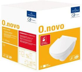 V&B Combi-Pack O.NOVO inkl. Wand-WC ti. und WC-Sitz we C+