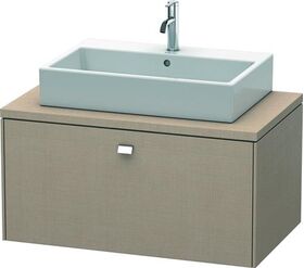 Duravit Konsolenunterschrank BRIOSO Griff chrom 442x920x550mm leinen