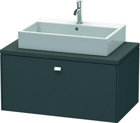 Duravit Konsolenunterschrank BRIOSO Griff chrom 442x920x550mm graphit matt